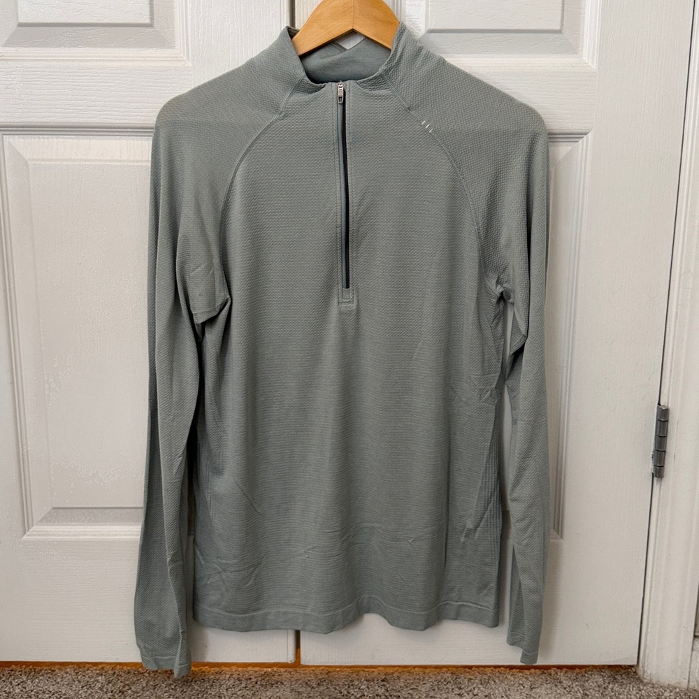 Lululemon Metal Tech Quarter-Zip Light Green Size Medium M